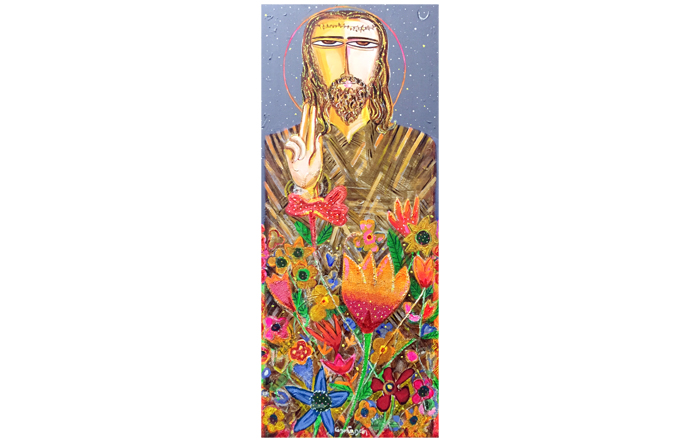MU0049
Jesus - II
Mixed media on canvas
44 x 18 inches
Available